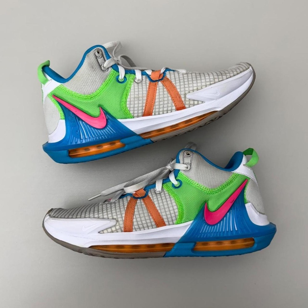 Nike LeBron Witness 7 'Grey Fog Multi-Color' Size 9.5